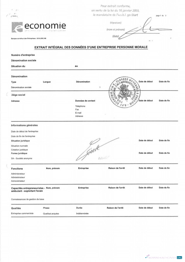 Download France Certificate of Good Standing Photoshop template